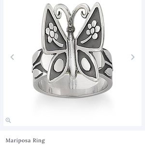 James Avery butterfly ring size 7